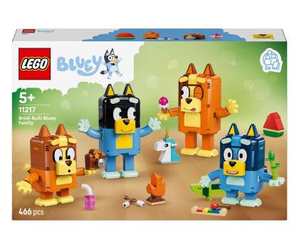 Klocki LEGO® LEGO BLUEY 11217 Rodzina Blue z klocków